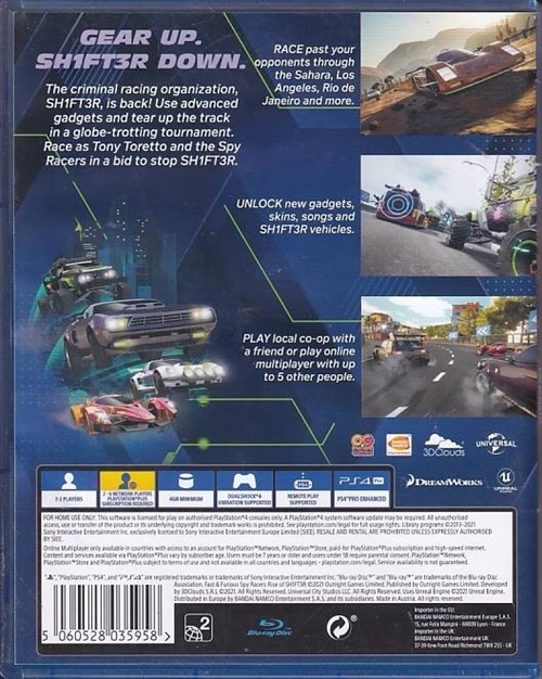 Fast and Furious Spy Racers Rise of Shift3r - PS4 (A Grade) (Genbrug)